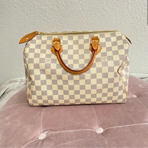 Authentic Louis Vuitton speedy 30 damier azur - Picture 2 of 13